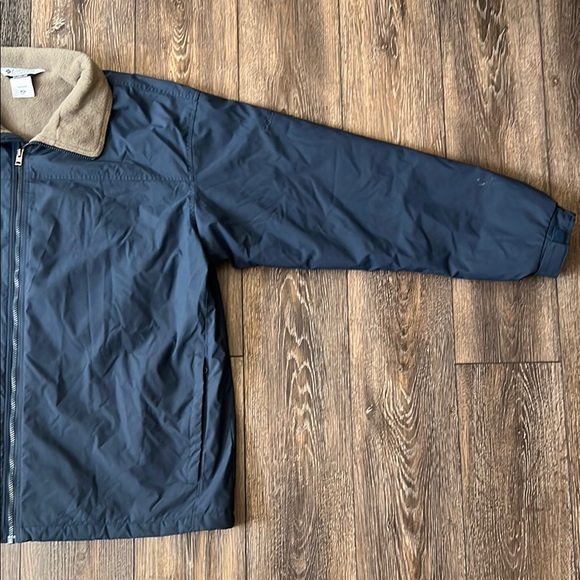 VTG Columbia Full Zip Fleece Lined Nylon Jacket Mens Size 2XL Blue Zip Pockets - Picture 2 of 16